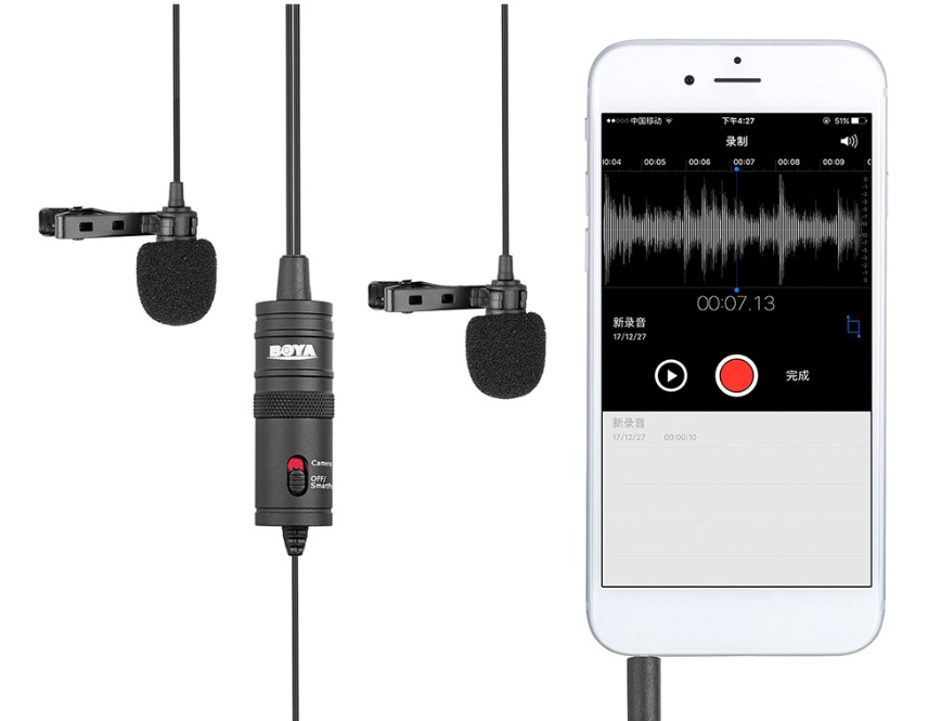 подключить беспроводной микрофон петличку для iPhone