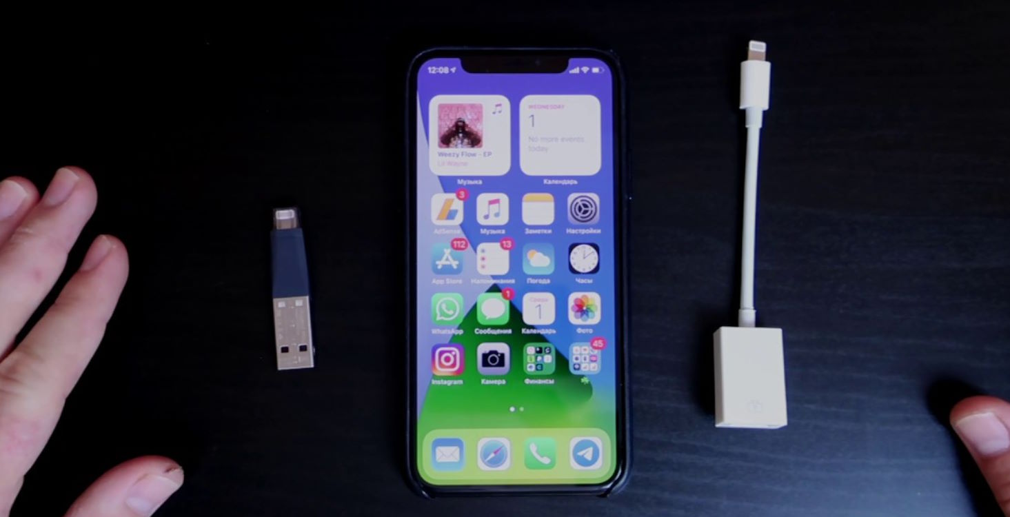 Как подключить флешку к iPhone