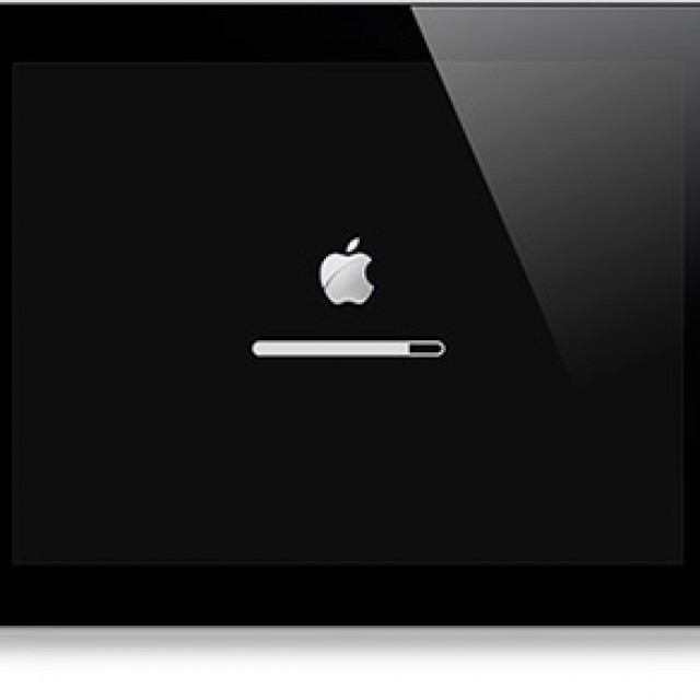 iPad не загружается, зависает на яблоке