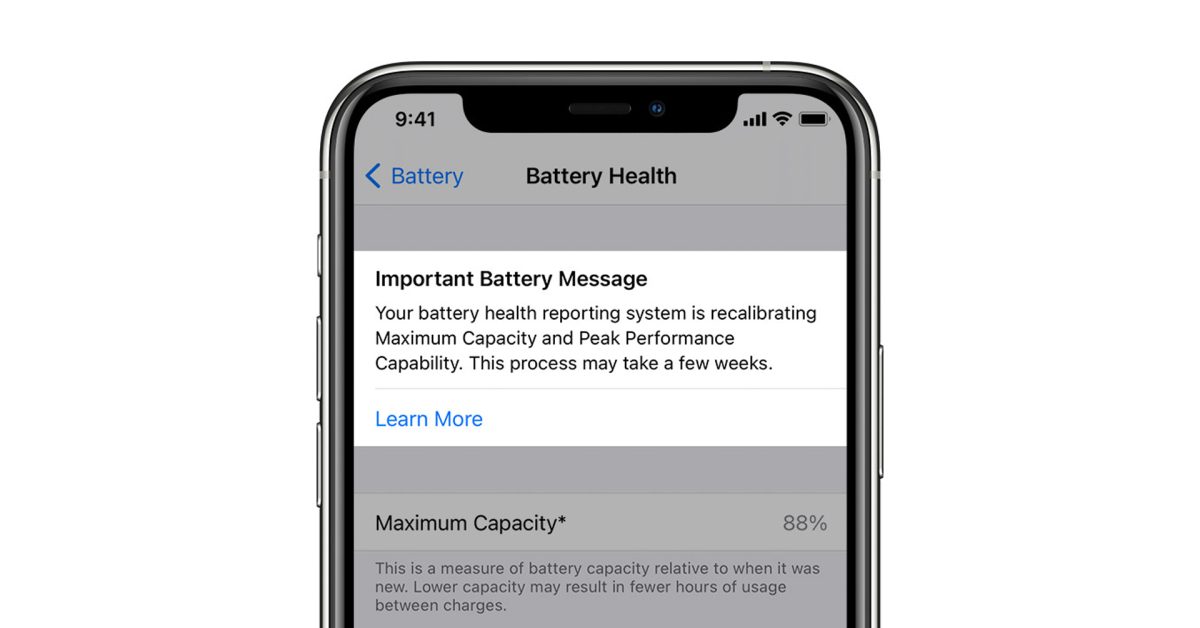 Калибровка батарее iPhone: новая функция в iOS 14.5 