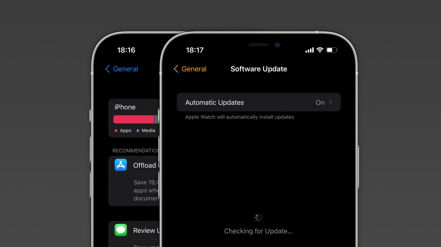 Встановлення iOS 15 і watchOS 8 Beta з Малим Місцем Пам'яті