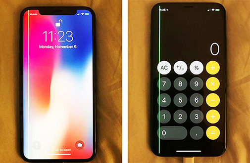 Зеленая полоса на дисплее Apple iPhone X: причины появления, устранение неисправности и куда обращаться